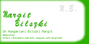 margit bilszki business card